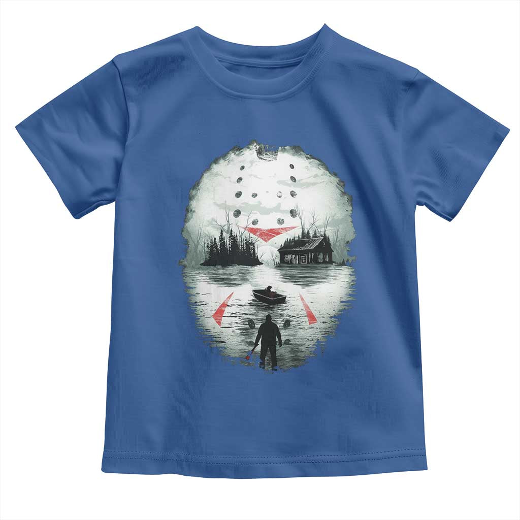 Halloween Jason Hockey Mask Friday 13th Slasher Toddler T Shirt - Wonder Print Shop