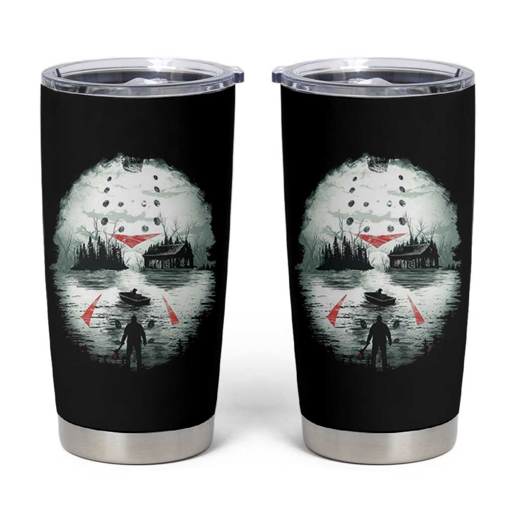 Halloween Jason Hockey Mask Friday 13th Slasher Tumbler Cup - Wonder Print Shop