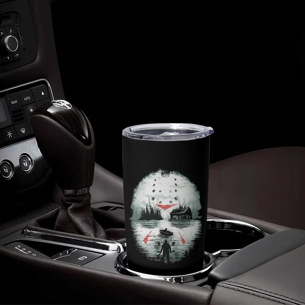 Halloween Jason Hockey Mask Friday 13th Slasher Tumbler Cup - Wonder Print Shop