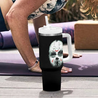 Halloween Jason Hockey Mask Friday 13th Slasher Tumbler With Handle - Wonder Print Shop