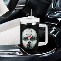 Halloween Jason Hockey Mask Friday 13th Slasher Tumbler With Handle - Wonder Print Shop