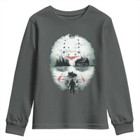 Halloween Jason Hockey Mask Friday 13th Slasher Youth Sweatshirt - Wonder Print Shop