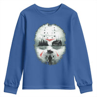 Halloween Jason Hockey Mask Friday 13th Slasher Youth Sweatshirt - Wonder Print Shop