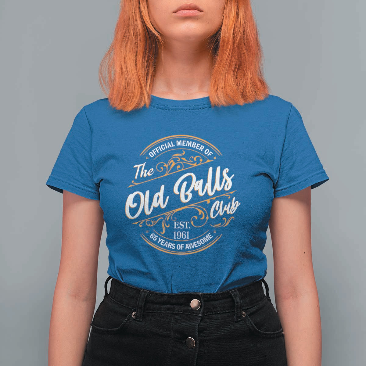 65th Birthday Est 1961 T Shirt For Women Official Member Of The Old Ball Clubs