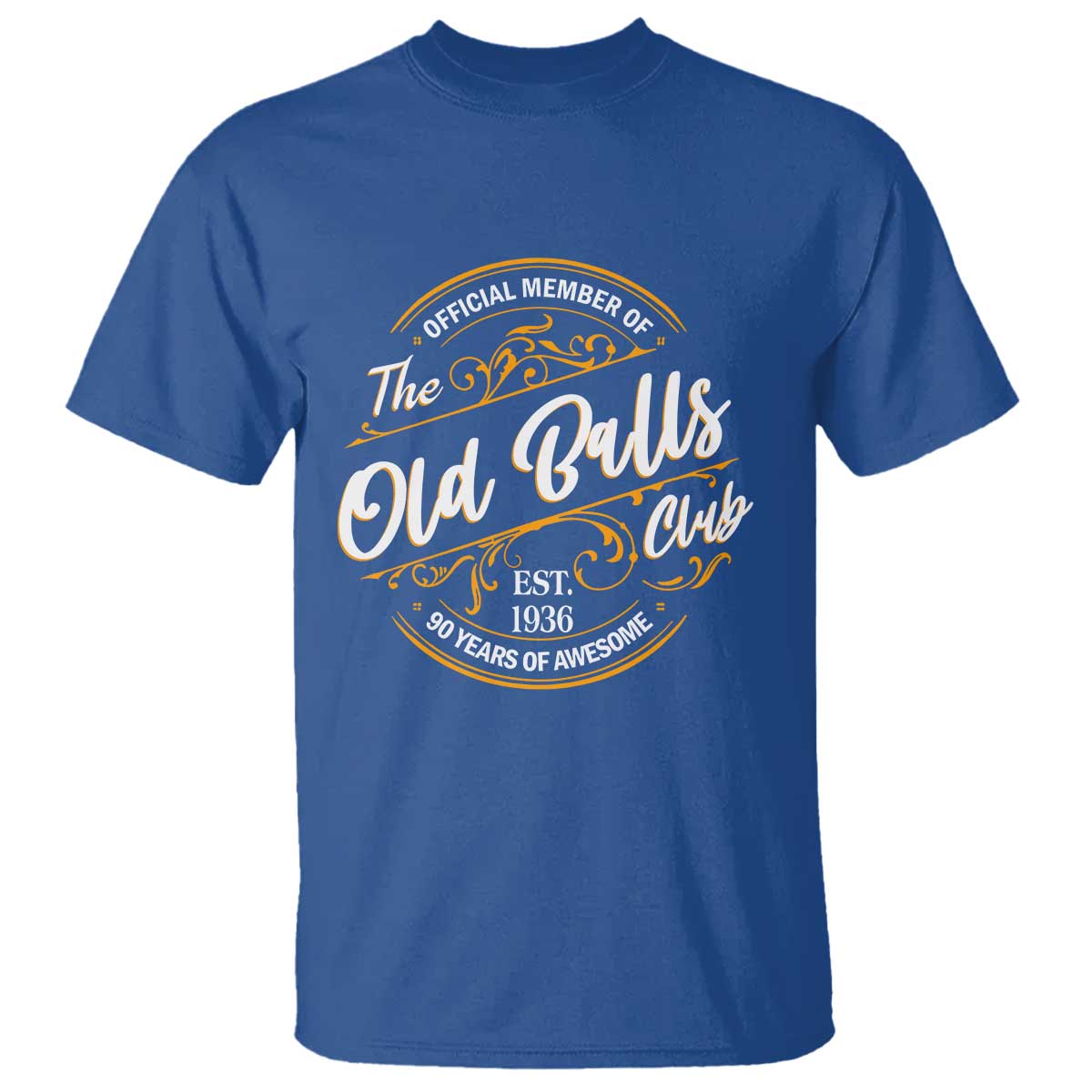 90th Birthday Est 1936 T Shirt Official Member Of The Old Ball Clubs