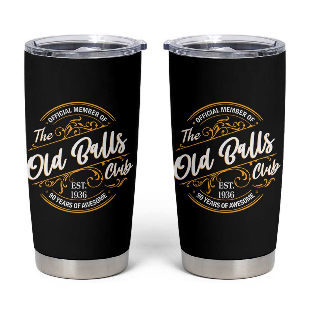 90th Birthday Est 1936 Tumbler Cup Official Member Of The Old Ball Clubs
