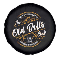 80th Birthday Est 1946 Spare Tire Cover Official Member Of The Old Ball Clubs