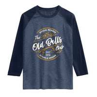 70th Birthday Est 1956 Raglan Shirt Official Member Of The Old Ball Clubs
