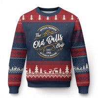 60th Birthday Est 1966 Ugly Christmas Sweater Official Member Of The Old Ball Clubs