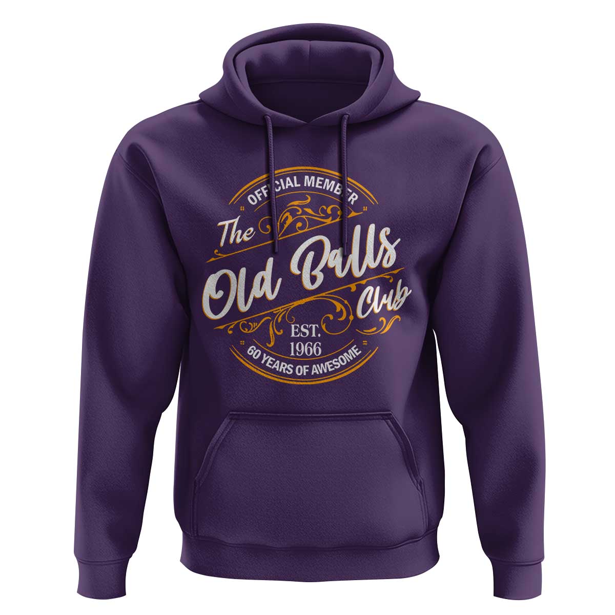 60th Birthday Est 1966 Hoodie Official Member Of The Old Ball Clubs