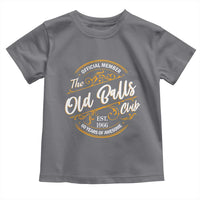 60th Birthday Est 1966 Toddler T Shirt Official Member Of The Old Ball Clubs
