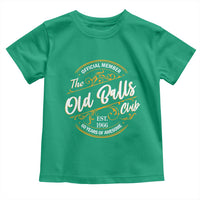 60th Birthday Est 1966 Toddler T Shirt Official Member Of The Old Ball Clubs