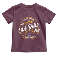 60th Birthday Est 1966 Toddler T Shirt Official Member Of The Old Ball Clubs