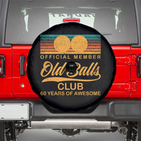 Funny 60th Birthday Spare Tire Cover Official Member Of The Old Ball Clubs Retro Sunset - Wonder Print Shop