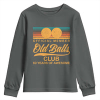 Funny 60th Birthday Youth Sweatshirt Official Member Of The Old Ball Clubs Retro Sunset - Wonder Print Shop