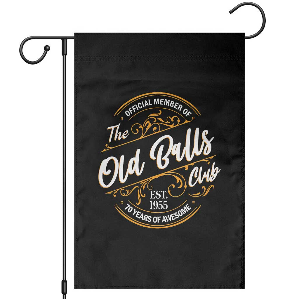 Funny 70th Birthday Garden Flag Official Member Of The Old Ball Clubs Baby Boomers - Wonder Print Shop