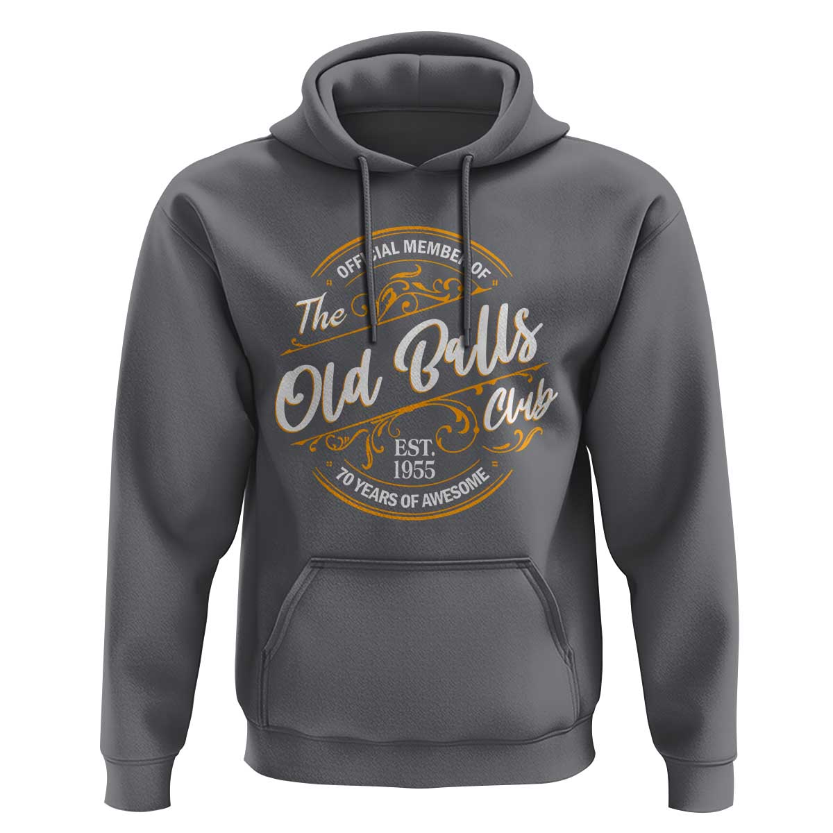 Funny 70th Birthday Hoodie Official Member Of The Old Ball Clubs Baby Boomers - Wonder Print Shop