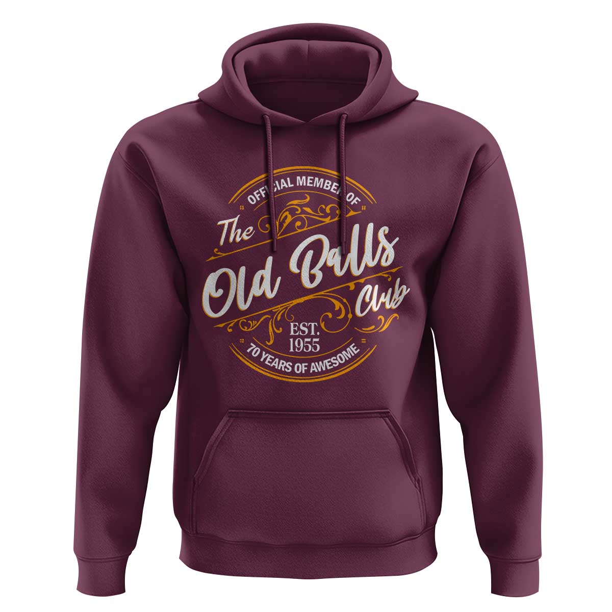 Funny 70th Birthday Hoodie Official Member Of The Old Ball Clubs Baby Boomers - Wonder Print Shop