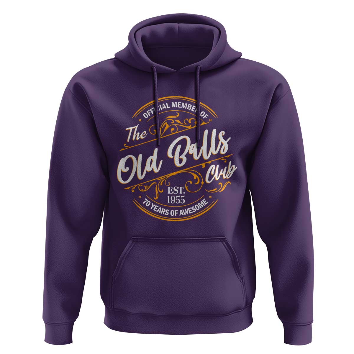 Funny 70th Birthday Hoodie Official Member Of The Old Ball Clubs Baby Boomers - Wonder Print Shop
