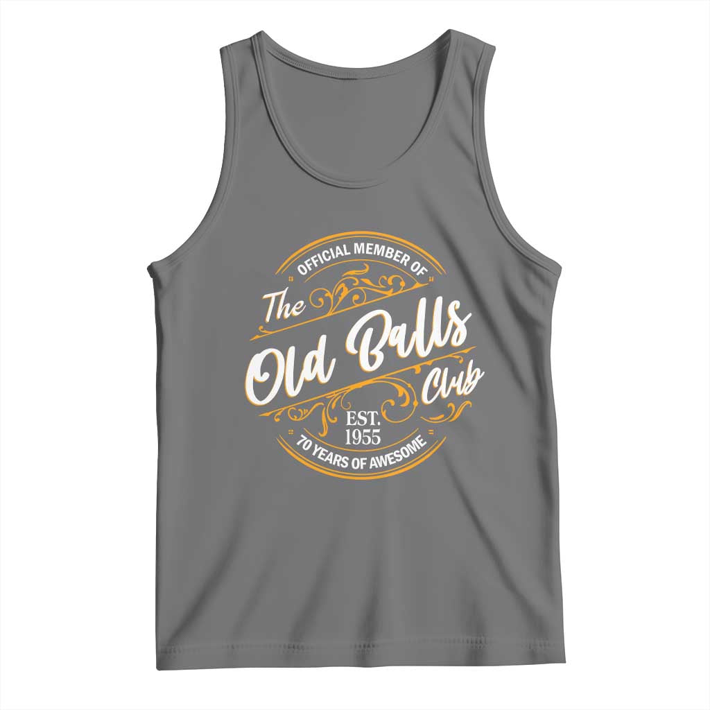 Funny 70th Birthday Tank Top Official Member Of The Old Ball Clubs Baby Boomers - Wonder Print Shop