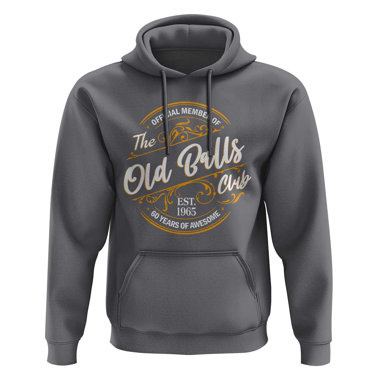 Funny 60th Birthday Hoodie Official Member Of The Old Ball Clubs Gen X - Wonder Print Shop