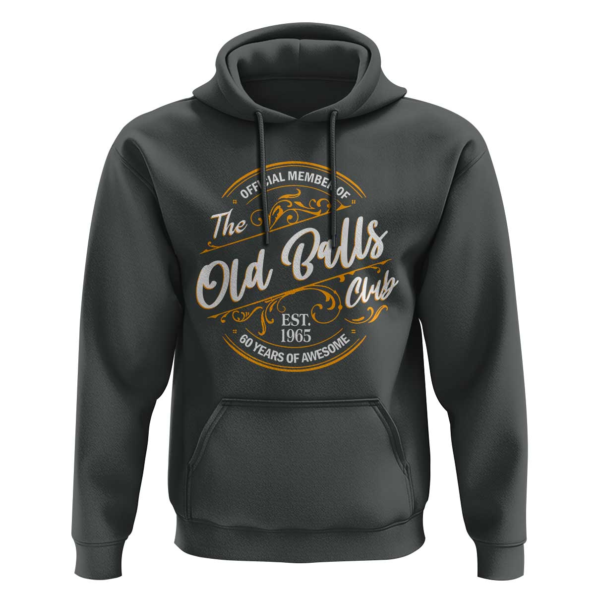 Funny 60th Birthday Hoodie Official Member Of The Old Ball Clubs Gen X - Wonder Print Shop
