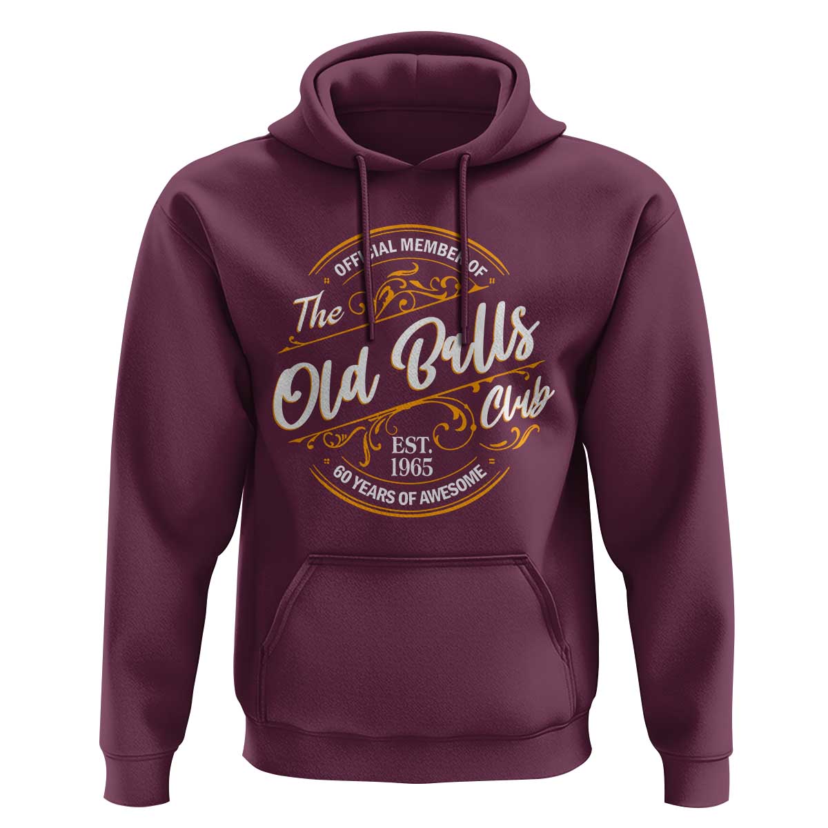 Funny 60th Birthday Hoodie Official Member Of The Old Ball Clubs Gen X - Wonder Print Shop
