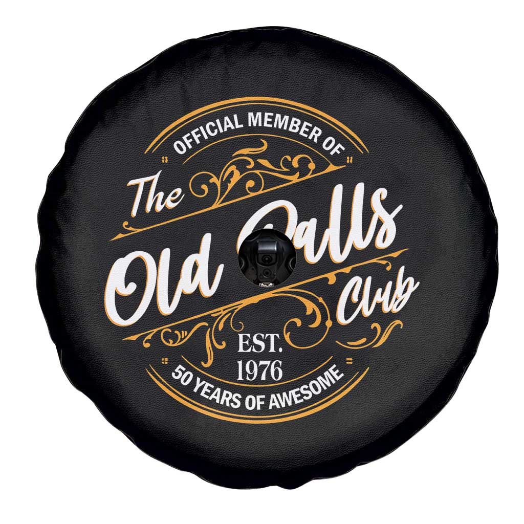 Funny 50th Birthday Spare Tire Cover Official Member Of The Old Ball Clubs Gen X EST 1976 - Wonder Print Shop