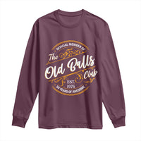 Funny 50th Birthday Long Sleeve Shirt Official Member Of The Old Ball Clubs Gen X EST 1976 - Wonder Print Shop