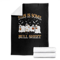 Funny Halloween Throw Blanket This Is Some Bull Sheet Farm Cow Bat - Wonder Print Shop
