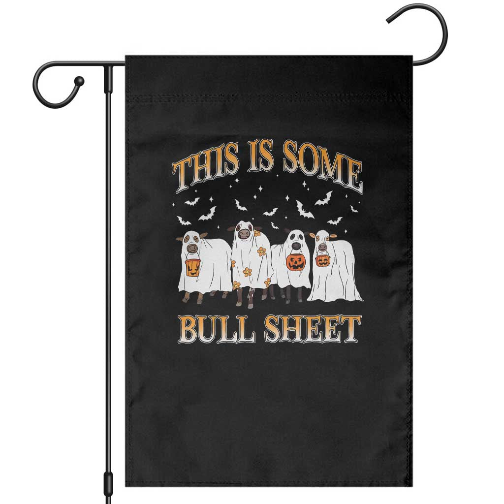 Funny Halloween Garden Flag This Is Some Bull Sheet Farm Cow Bat - Wonder Print Shop