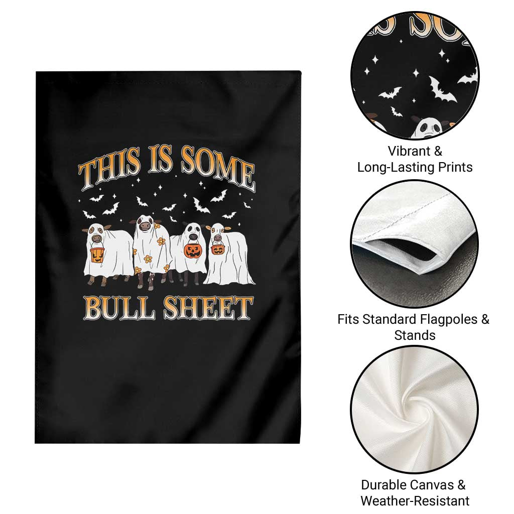 Funny Halloween Garden Flag This Is Some Bull Sheet Farm Cow Bat - Wonder Print Shop