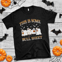 Funny Halloween T Shirt This Is Some Bull Sheet Farm Cow Bat - Wonder Print Shop