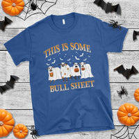 Funny Halloween T Shirt This Is Some Bull Sheet Farm Cow Bat - Wonder Print Shop