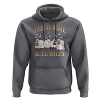 Funny Halloween Hoodie This Is Some Bull Sheet Farm Cow Bat
