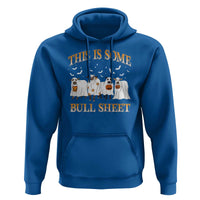 Funny Halloween Hoodie This Is Some Bull Sheet Farm Cow Bat