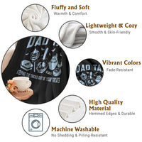 Halloween Dad Throw Blanket Dad Tax Keeping The Tricks Out Of Your Treats Candy - Wonder Print Shop