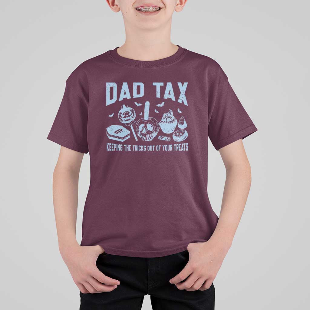 Halloween Dad T Shirt For Kid Dad Tax Keeping The Tricks Out Of Your Treats Candy - Wonder Print Shop
