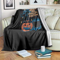 Funny Halloween Throw Blanket Due To Inflation This Is My Halloween Costume Pumpkin Ghost - Wonder Print Shop