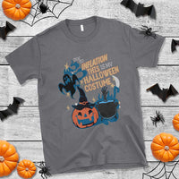 Funny Halloween T Shirt Due To Inflation This Is My Halloween Costume Pumpkin Ghost - Wonder Print Shop