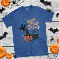 Funny Halloween T Shirt Due To Inflation This Is My Halloween Costume Pumpkin Ghost - Wonder Print Shop