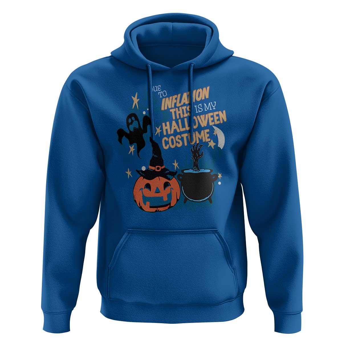 Funny Halloween Hoodie Due To Inflation This Is My Halloween Costume Pumpkin Ghost
