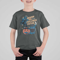 Funny Halloween T Shirt For Kid Due To Inflation This Is My Halloween Costume Pumpkin Ghost - Wonder Print Shop