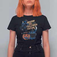 Funny Halloween T Shirt For Women Due To Inflation This Is My Halloween Costume Pumpkin Ghost - Wonder Print Shop