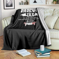 Halloween Dad Throw Blanket Dadcula Tax Portion Of Kids Candy Vampire - Wonder Print Shop