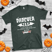 Halloween Dad T Shirt Dadcula Tax Portion Of Kids Candy Vampire - Wonder Print Shop