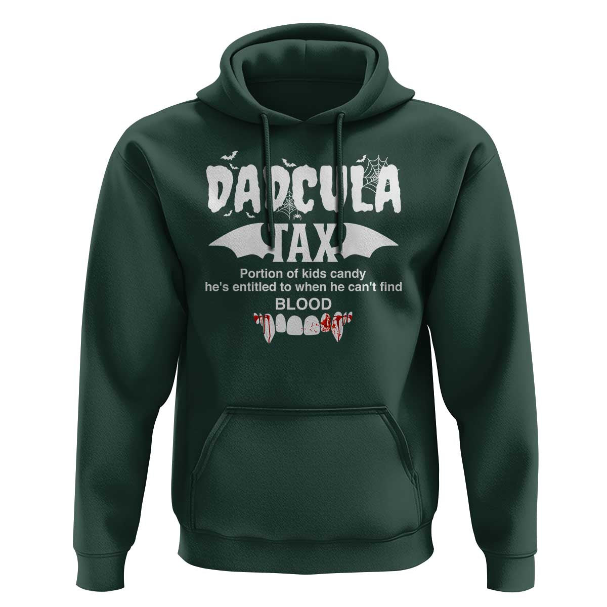 Halloween Dad Hoodie Dadcula Tax Portion Of Kids Candy Vampire