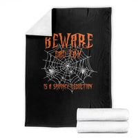 Halloween Dad Throw Blanket Beware Dad Tax Is A Spooky Deduction Spider - Wonder Print Shop