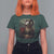 Halloween T Shirt For Women Creepy Mona Lisa Satan Pentagram Leonardo da Vinci - Wonder Print Shop