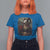 Halloween T Shirt For Women Creepy Mona Lisa Satan Pentagram Leonardo da Vinci - Wonder Print Shop